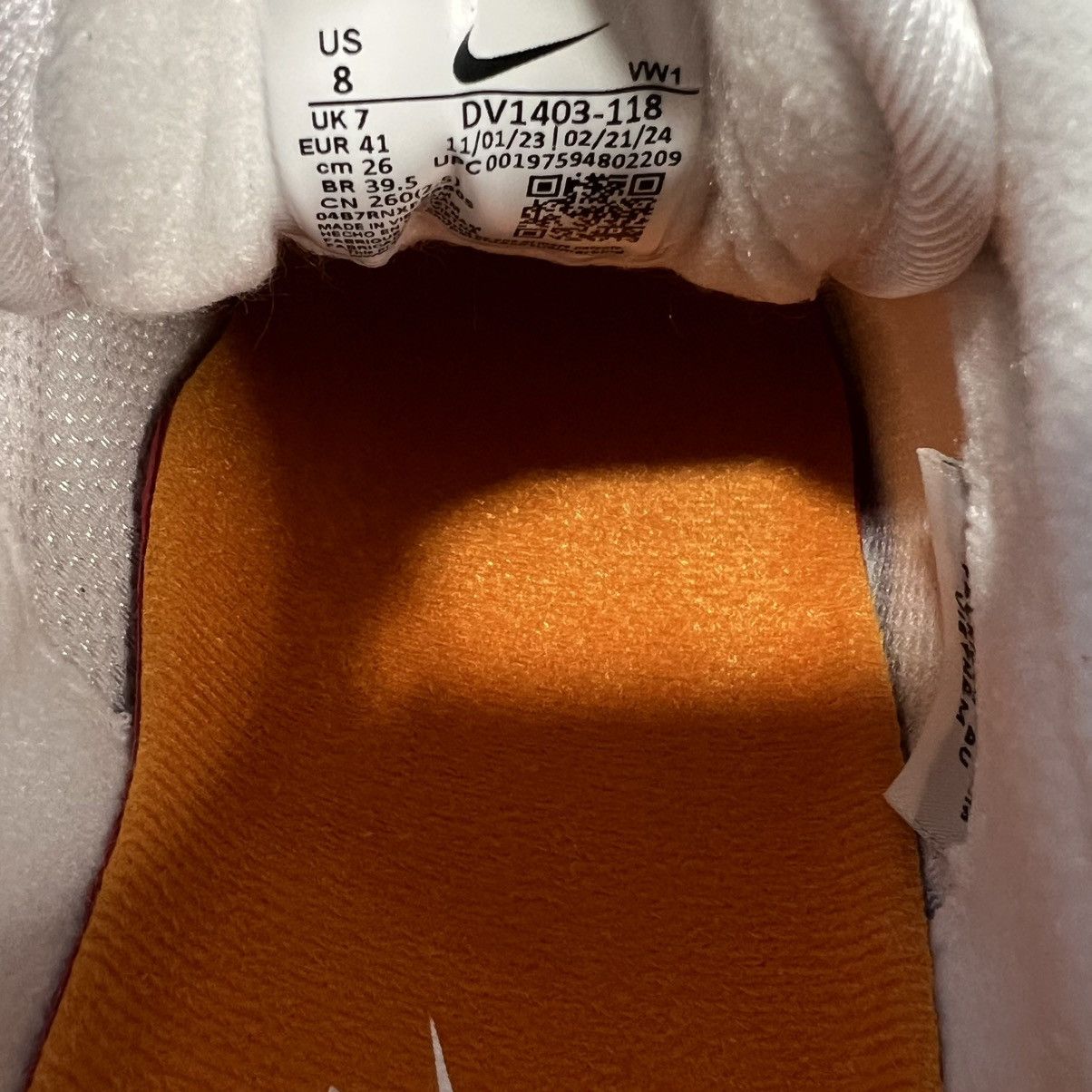 Nike Nike Air Max 1 '86 OG G Spikeless Golf Shoes Orange 8 Size US 8 / EU 41 - 7 Thumbnail