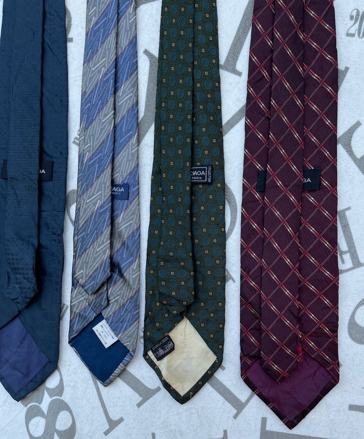 Balenciaga 🔥VINTAGE BALENCIAGA NECKTIE/TIE BUNDLE COMBO 5 PCS Size ONE SIZE - 3 Thumbnail