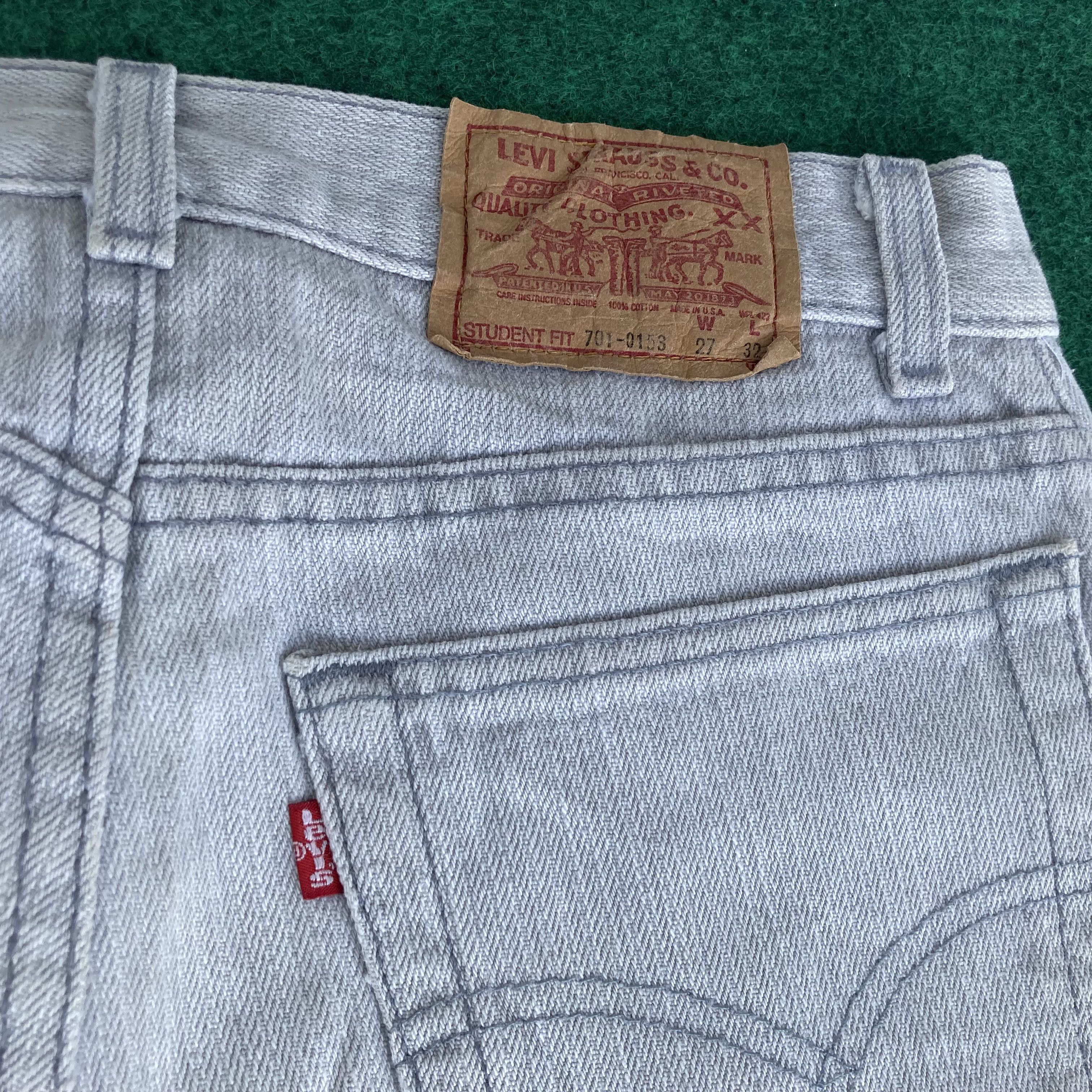 Levi's × Vintage Vtg Levis 701 Button Fly Sz 26 Denim Jeans Size US 26 / EU 42 - 8 Thumbnail