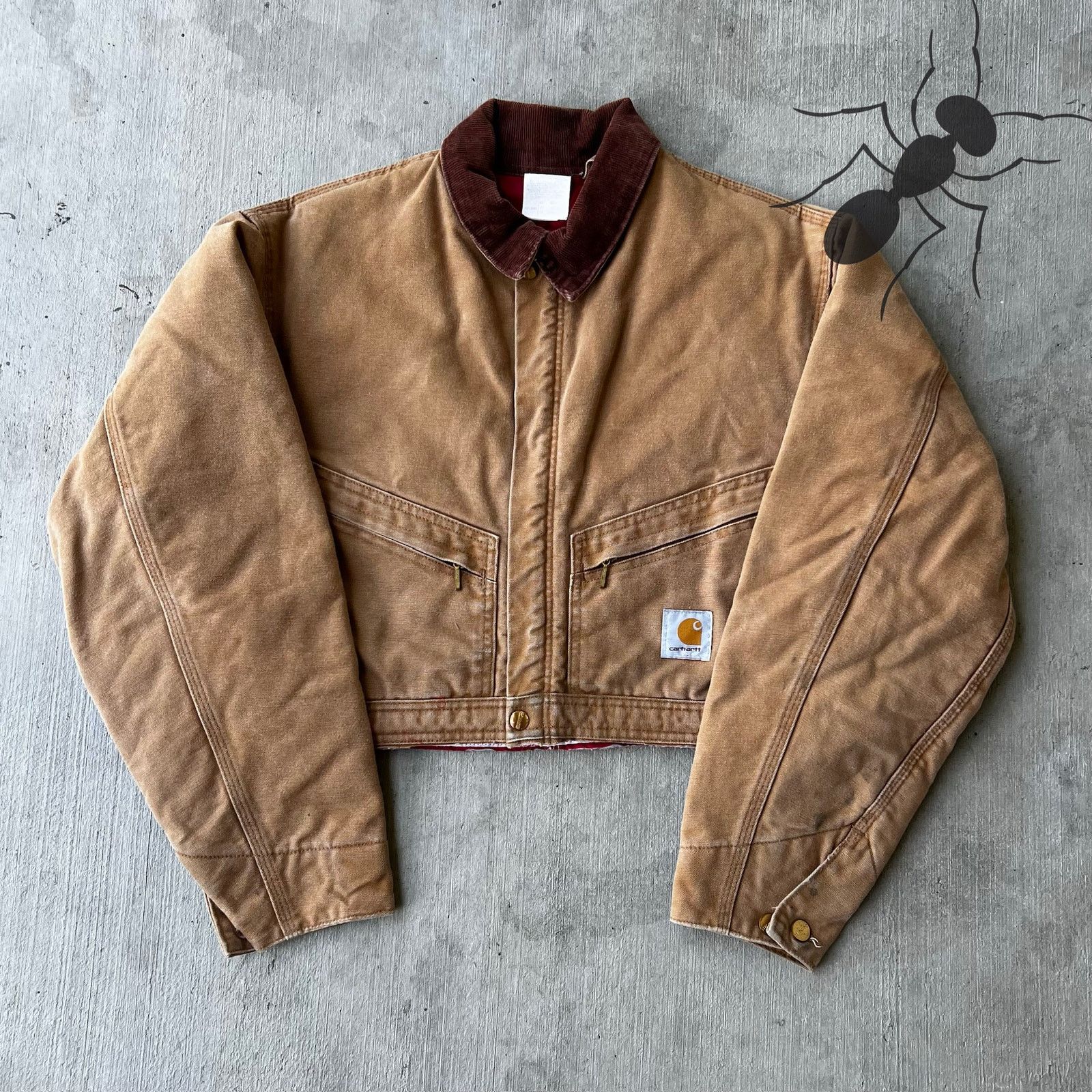 Carhartt × Vintage Carhartt brown cropped Detroit style work wear jacket Size US M / EU 48-50 / 2 - 1 Thumbnail