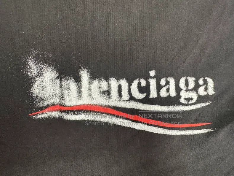 Balenciaga Balenciaga Letter-printed crew-neck short-sleeve T-shirt Size US M / EU 48-50 / 2 - 3 Thumbnail