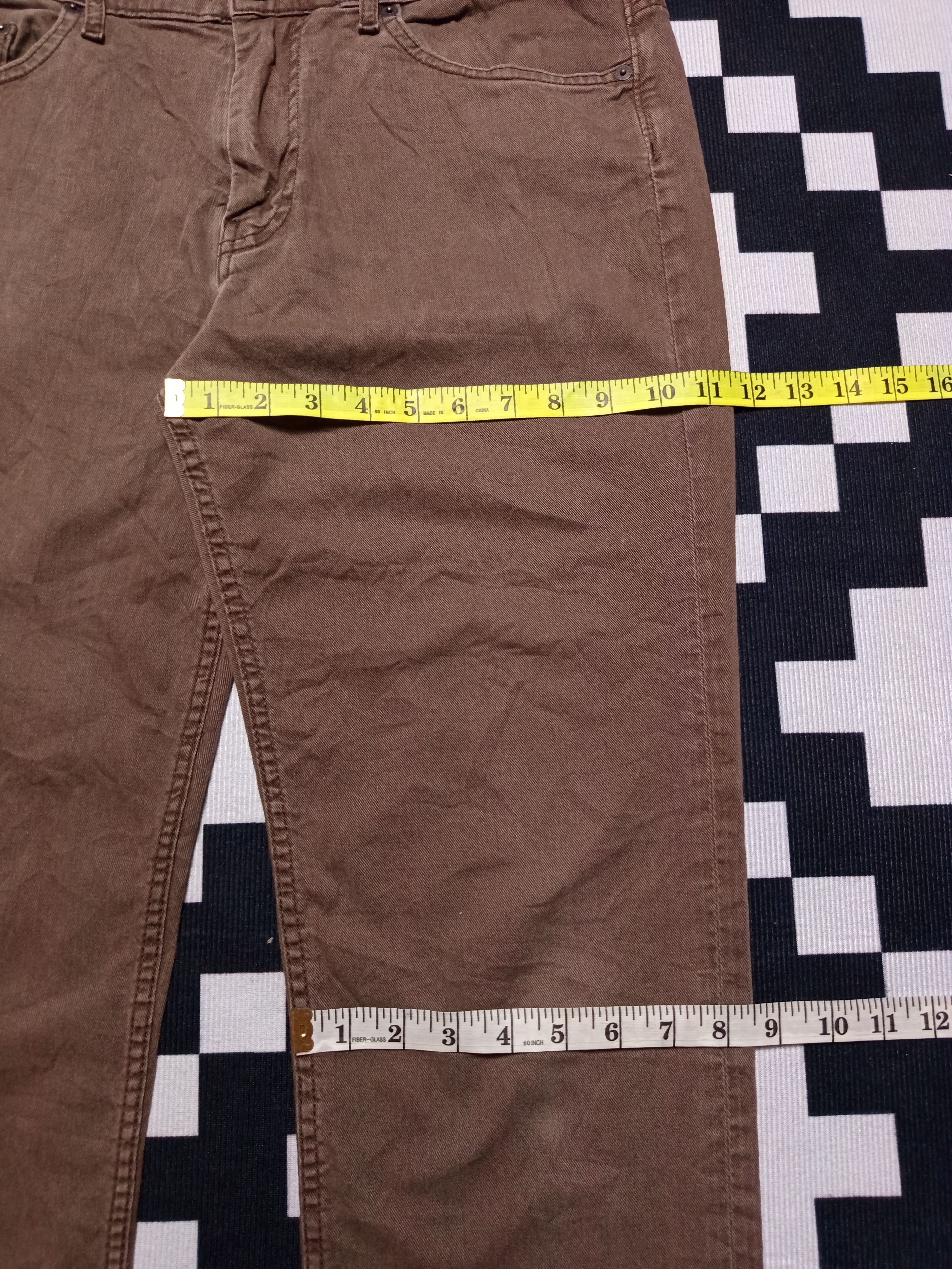 If Six Was Nine Vintage Marc Jacobs Luxury Brown Pants Jeans Size US 35 - 13 Thumbnail
