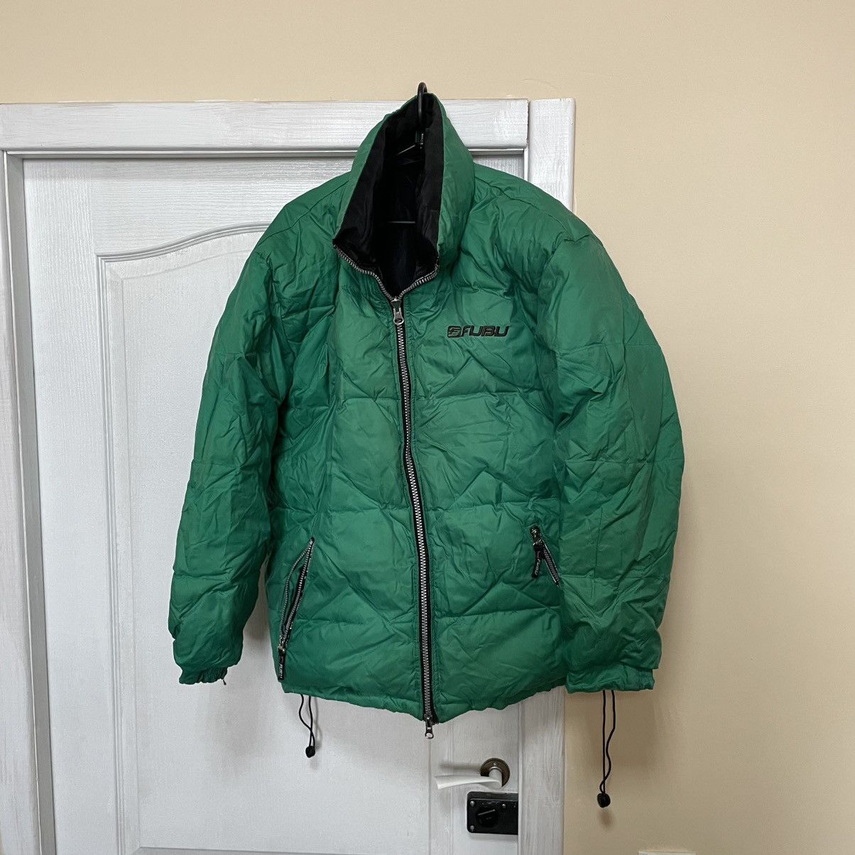 Fubu × Japanese Brand × Vintage 90s Vintage Fubu rap down jacket Y2K bomber eminem skate hip Size US M / EU 48-50 / 2 - 2 Thumbnail