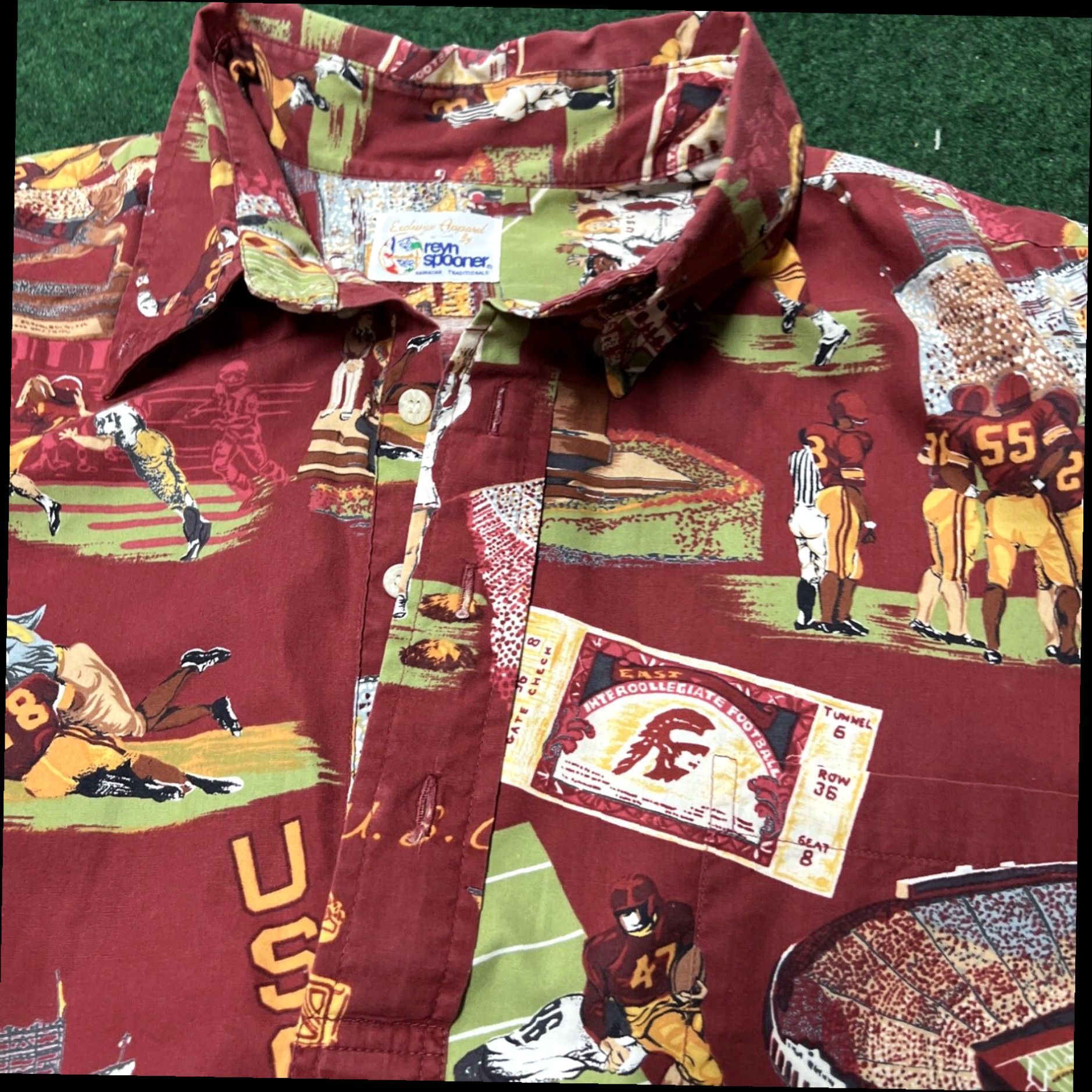 Reyn Spooner Reyn Spooner Men's XL Hawaiian Shirt USC Football National Champions Collage Size US XL / EU 56 / 4 - 5 Thumbnail