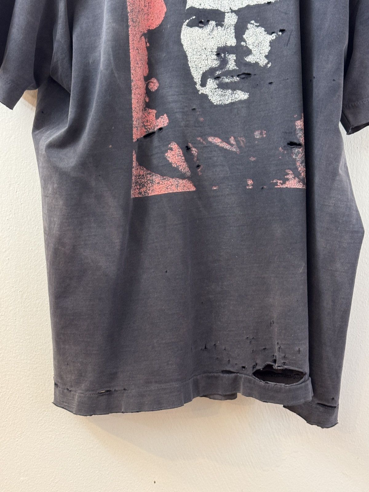 Vintage Didier Boro 90'S Che Guevara Trashed T-Shirt Size US XL / EU 56 / 4 - 4 Thumbnail