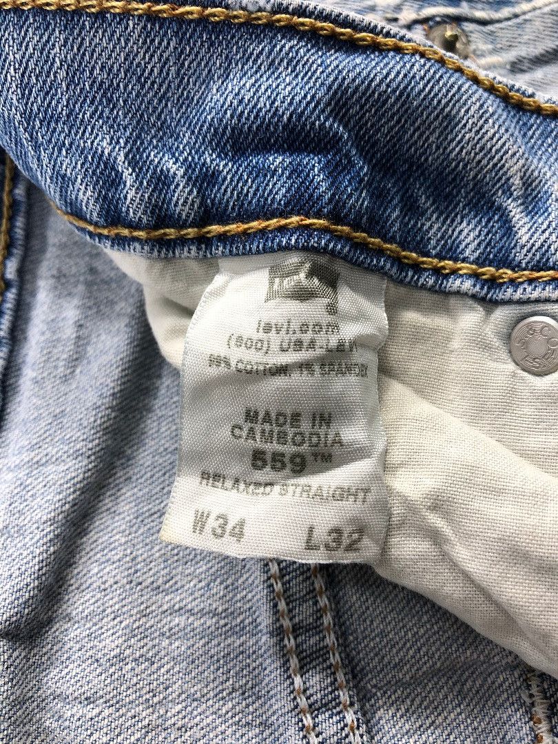 Levi's Vintage Light Wash Levis 559 Jeans-JM780 Size US 33 - 9 Thumbnail