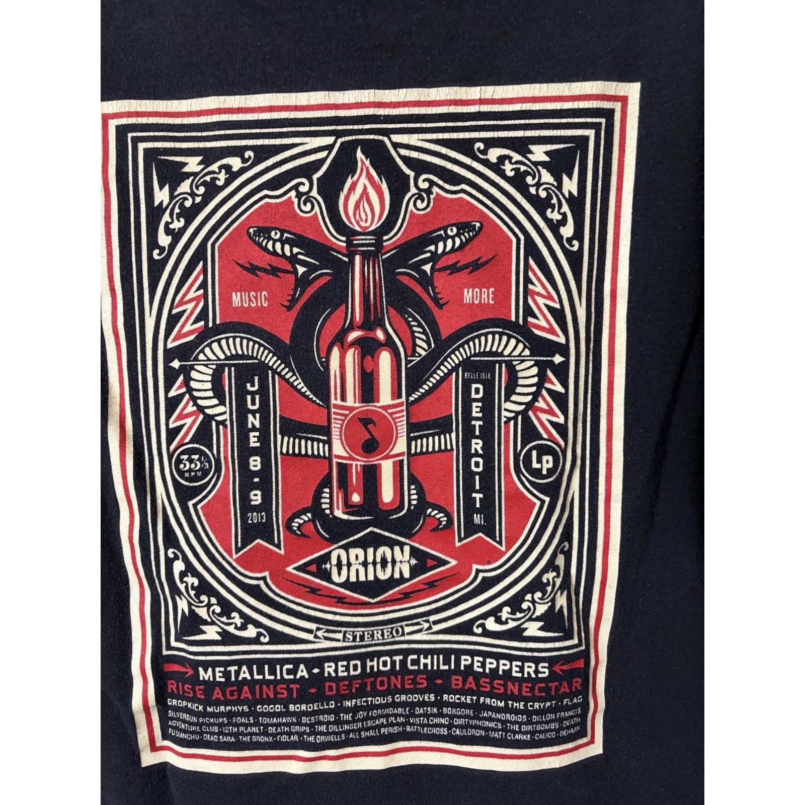 Alstyle 2013 Orion Festival Shirt Sz L Music Metallica RHCP Deftones Size US L / EU 52-54 / 3 - 3 Thumbnail