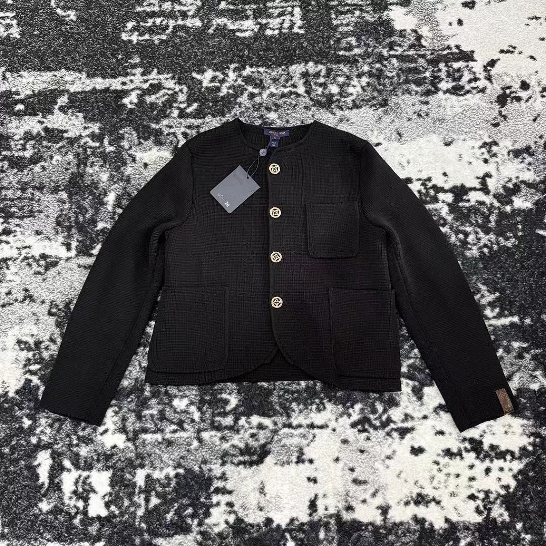 Louis Vuitton LV New Black & Gold Knit XS Jacket Size XS / US 0-2 / IT 36-38 - 1 Thumbnail