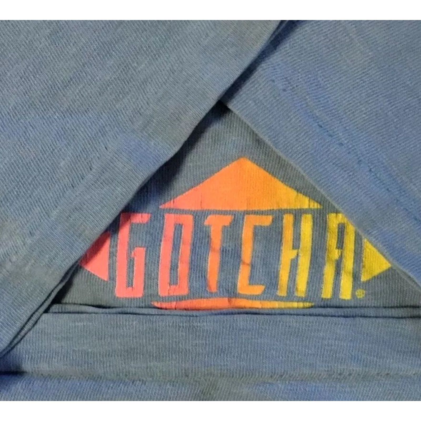 Gotcha VINTAGE Gotcha Shirt XS Surf Grunge 90s Distressed Boardriding Blue T-Shirt Mens USA Size US XS / EU 42 / 0 - 5 Thumbnail