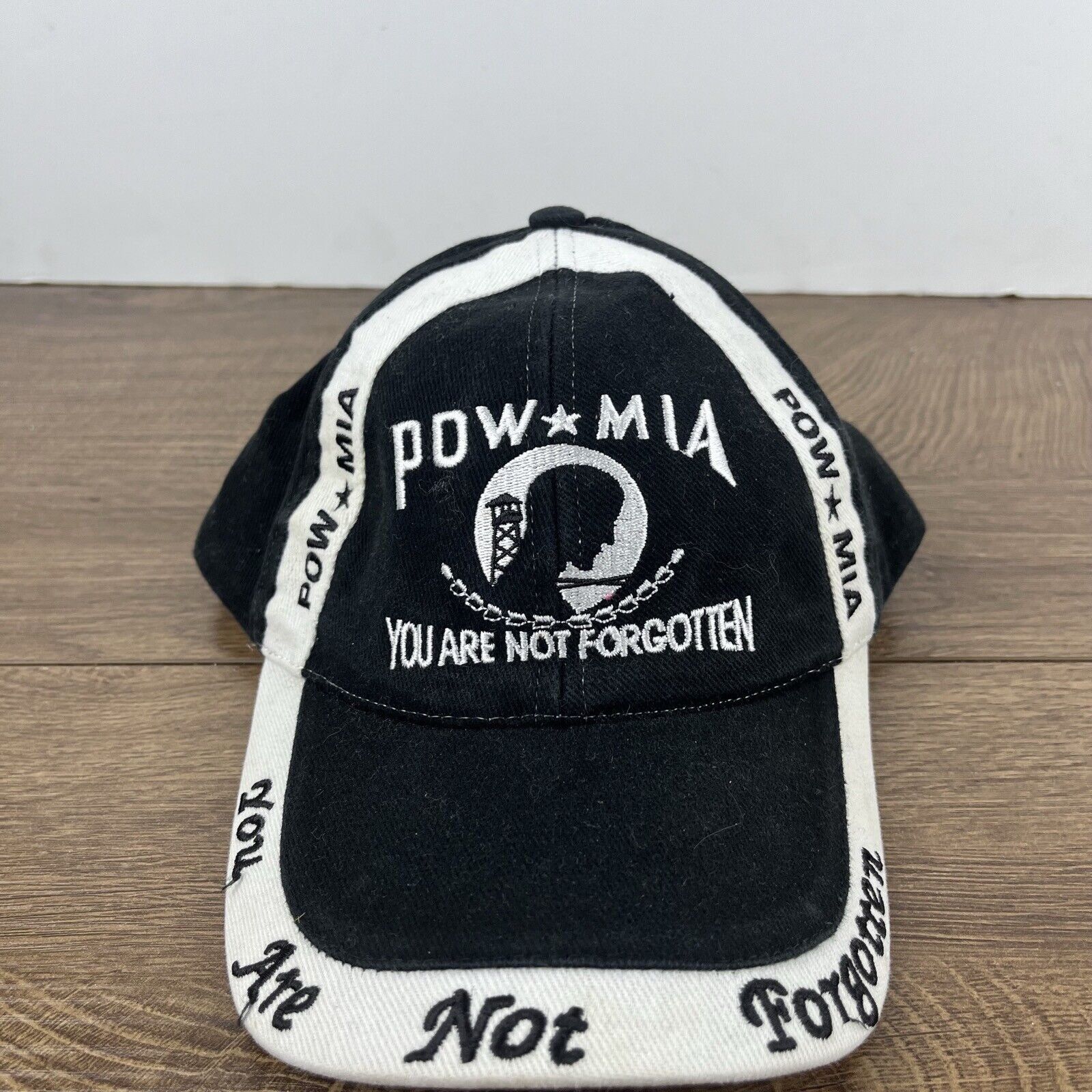 Other Pow Mia Hat You Are Not Forgotten Adjustable Hat Black Hat A Size ONE SIZE - 6 Thumbnail