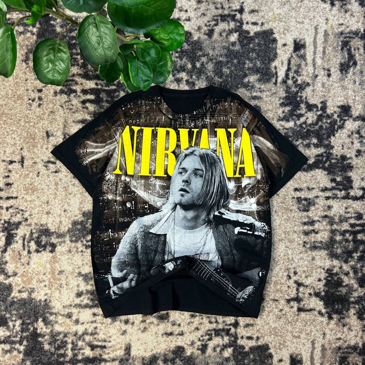 Nirvana Nirvana Vintage 2000s Allover Print Rock Band T-Shirt 1TS29 Size US L / EU 52-54 / 3 - 1 Thumbnail