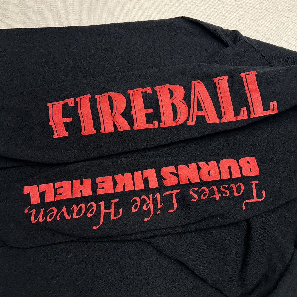 Vintage Fireball Whisky Tee Shirt Black Long Sleeve Promo Liquor Y2K Size US L / EU 52-54 / 3 - 11 Thumbnail