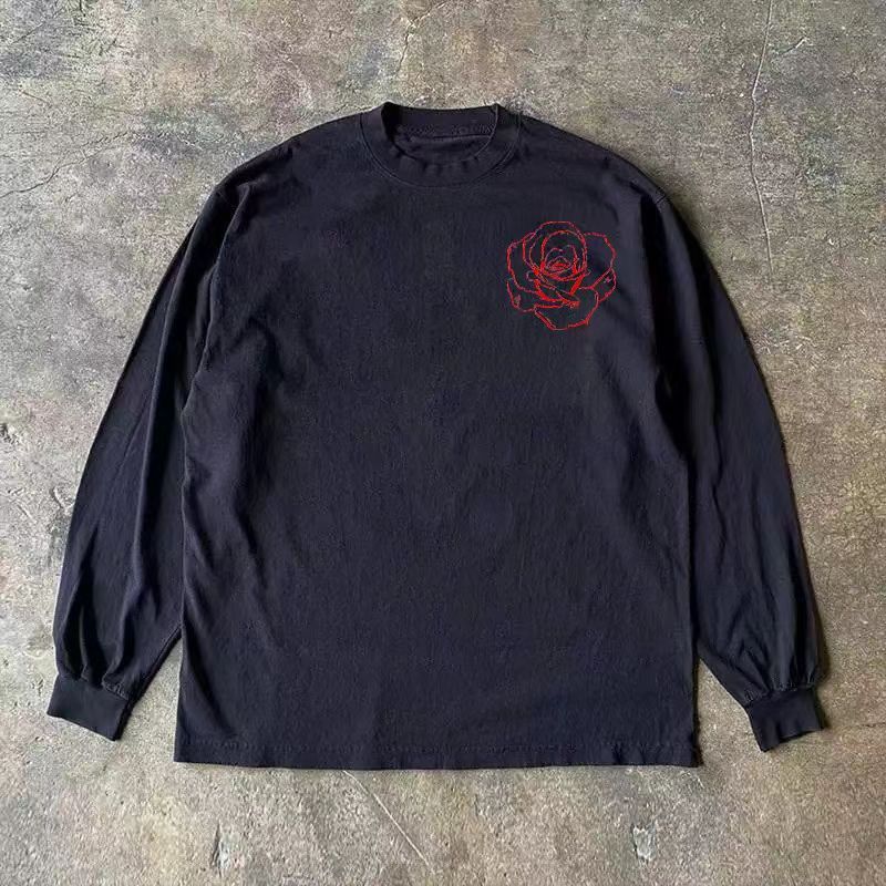 Japanese Brand × Vintage American street rose print long sleeve tee Size US L / EU 52-54 / 3 - 2 Thumbnail