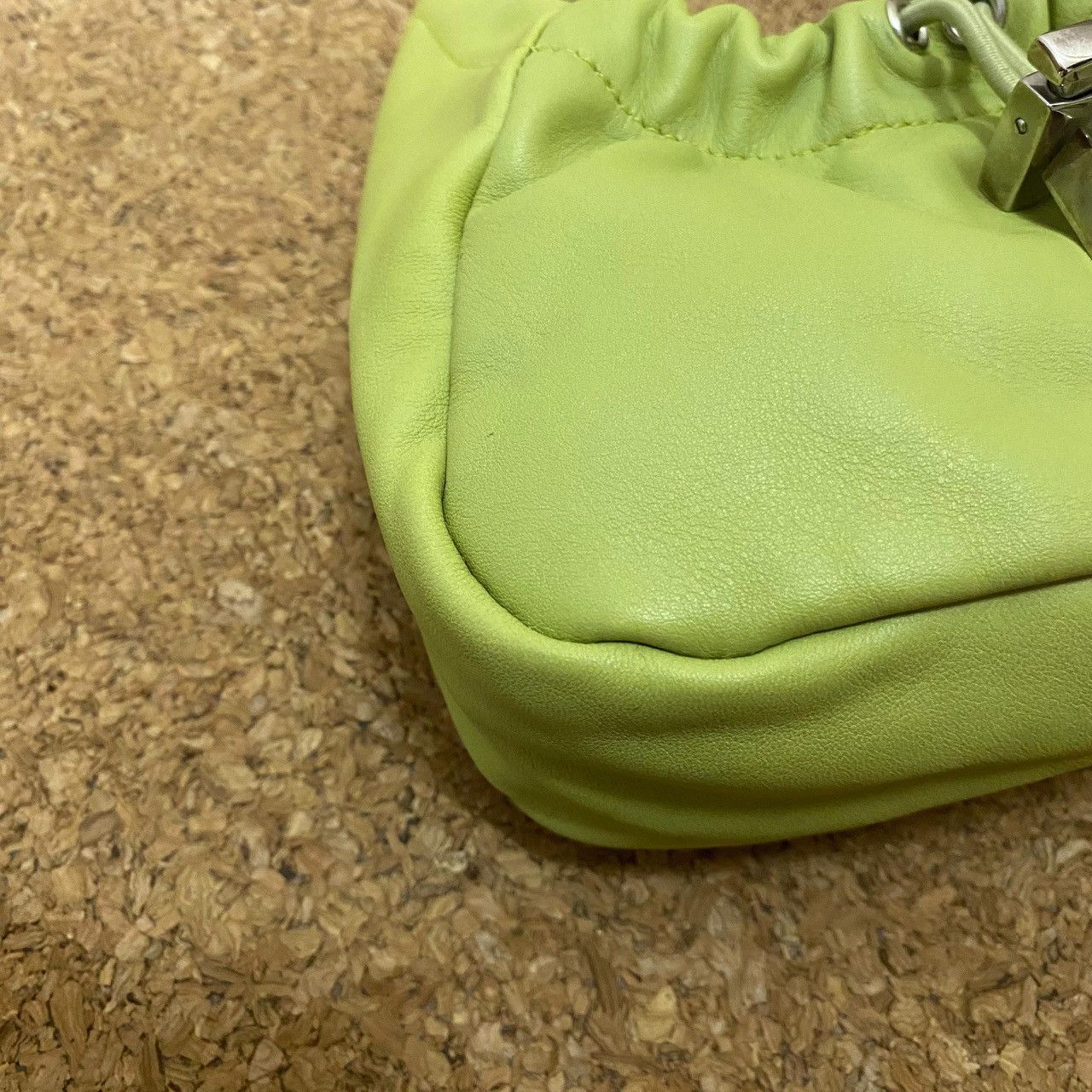 Designer × Salvatore Ferragamo Y2K Ferragamo Mini Shoulder Bag – Lime Green Statement Piece Size ONE SIZE - 9 Thumbnail