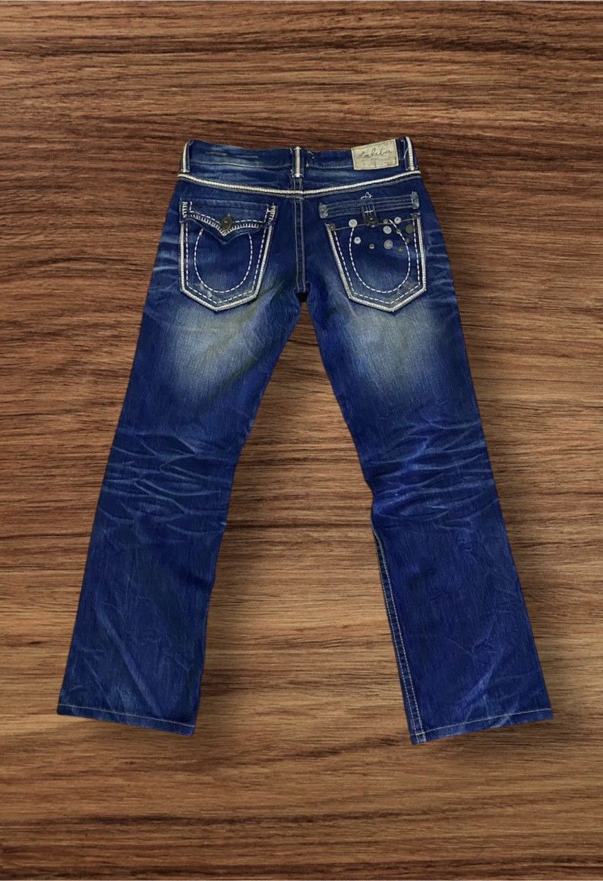 If Six Was Nine Vintage Yoshitomo Nara Lolita Distressed Denim Size US 32 / EU 48 - 2 Thumbnail