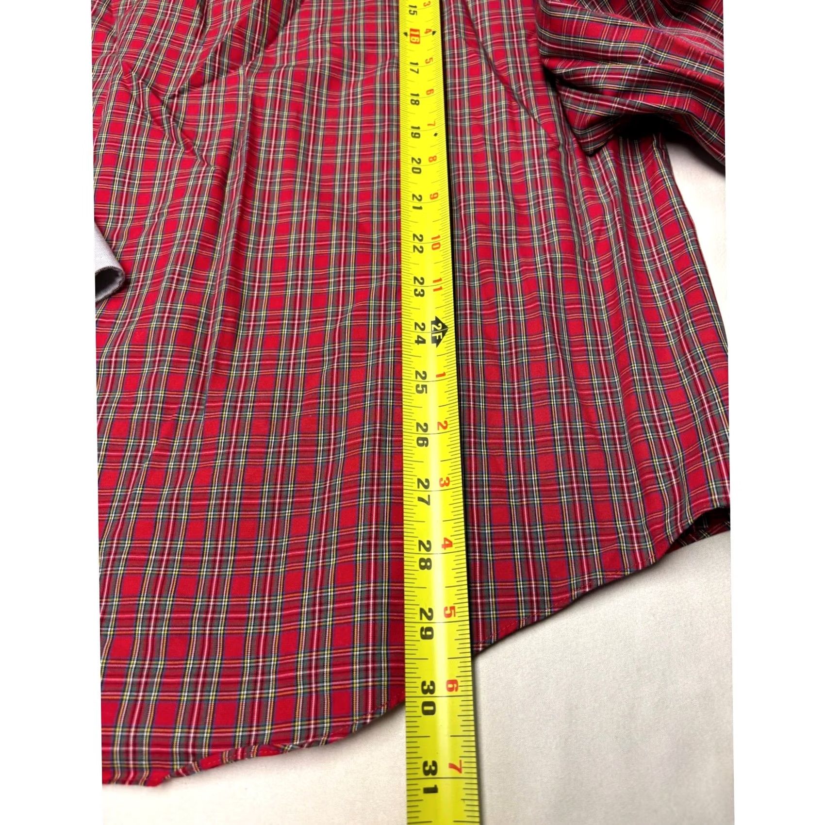 Brooks Brothers Brooks Brothers 346 Mens Slim Fit Non-Iron Red Plaid Button Down Shirt Medium Size US M / EU 48-50 / 2 - 6 Thumbnail