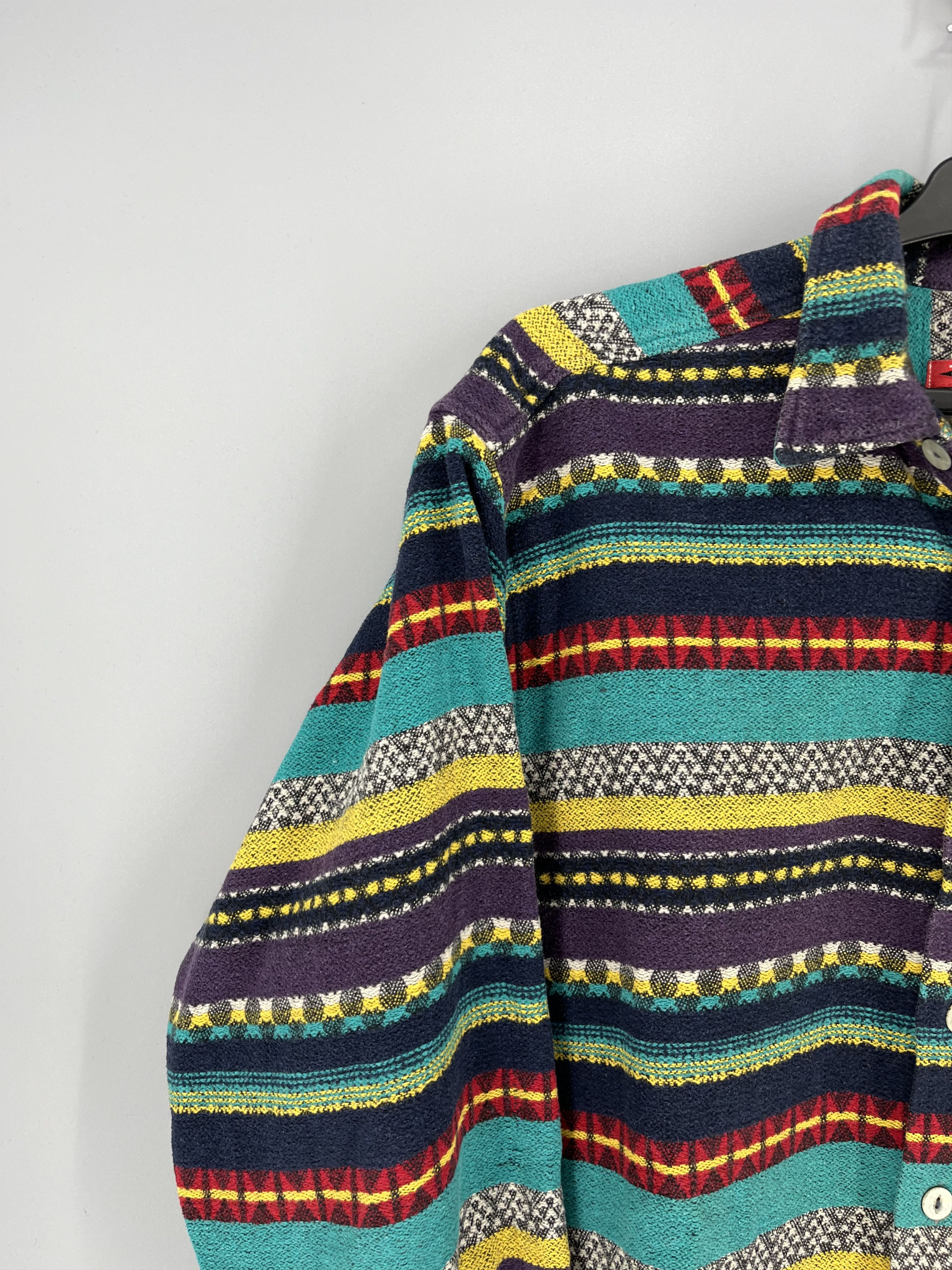 Japanese Brand 💥RARE💥Vintage Toc Toc Very Еhick Flannel Coogi Style Size US L / EU 52-54 / 3 - 8 Thumbnail