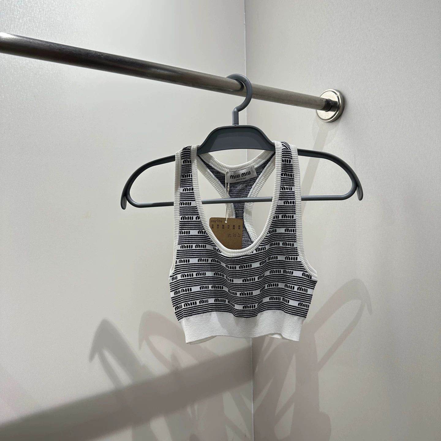 Miu Miu MIU MIU mar544 women's sporty tank top 38 Size XS / US 0-2 / IT 36-38 - 1 Thumbnail