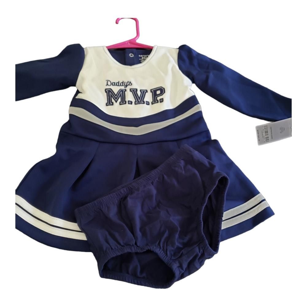 Designer CT172a NWT Carters Girls Daddy's M.V.P. Cheer Outfit Size XXS / US 00 / IT 34 - 3 Thumbnail