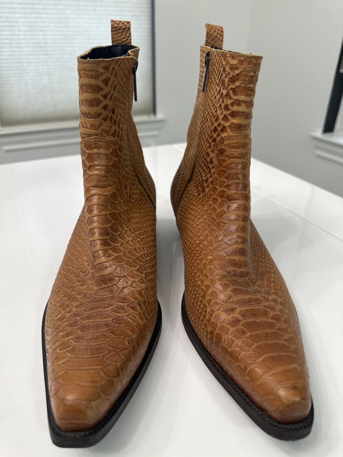 Other UK Other UK zip boots -snake skin effect leather Size US 11 / EU 44 - 3 Thumbnail