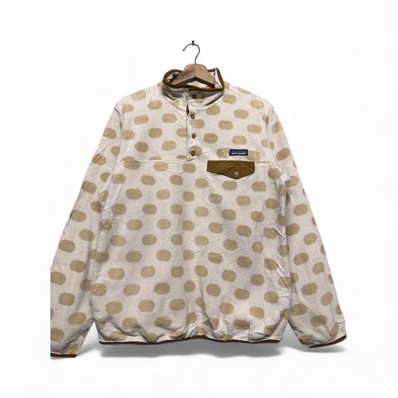 Patagonia Vtg🔥Patagonia Synchilla Polka Dot T-Snap Pullover Fleece Size M / US 6-8 / IT 42-44 - 2 Thumbnail