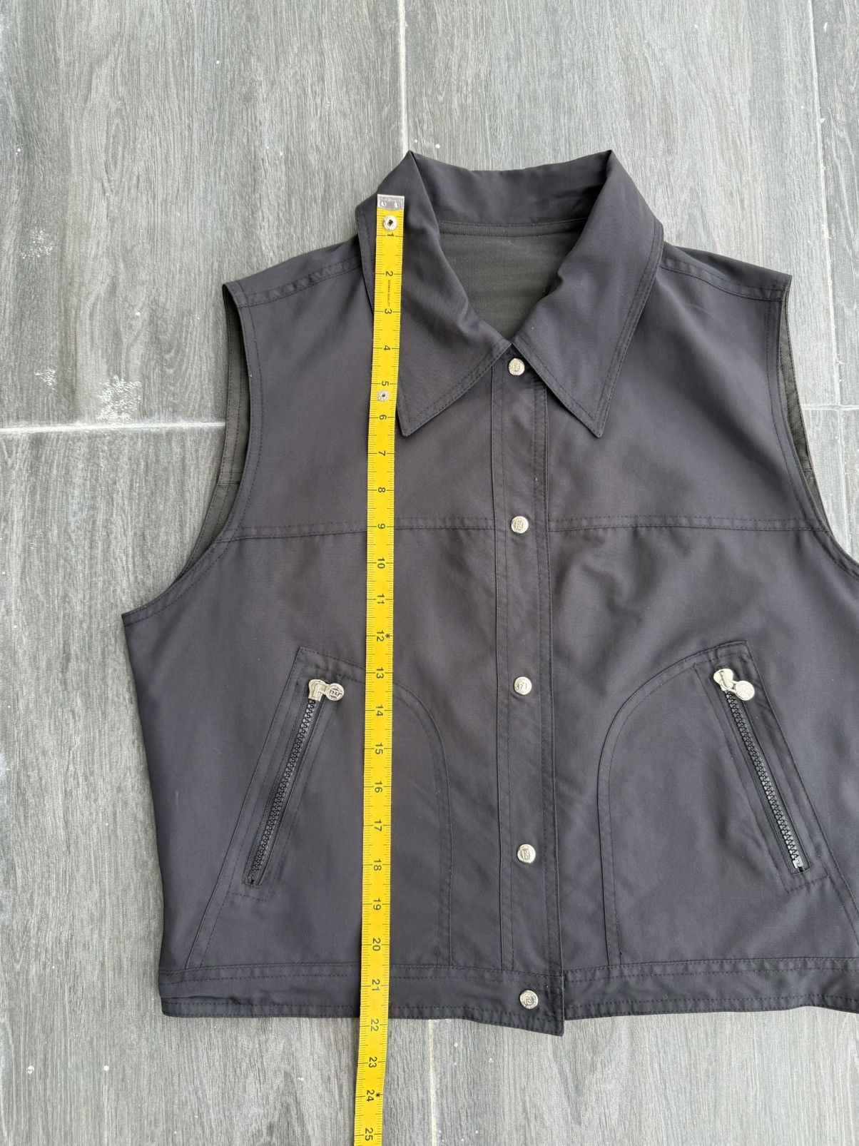 Fendi Vintage 90’s FENDI Reversible Brown/Black Vest Size 40R - 16 Thumbnail