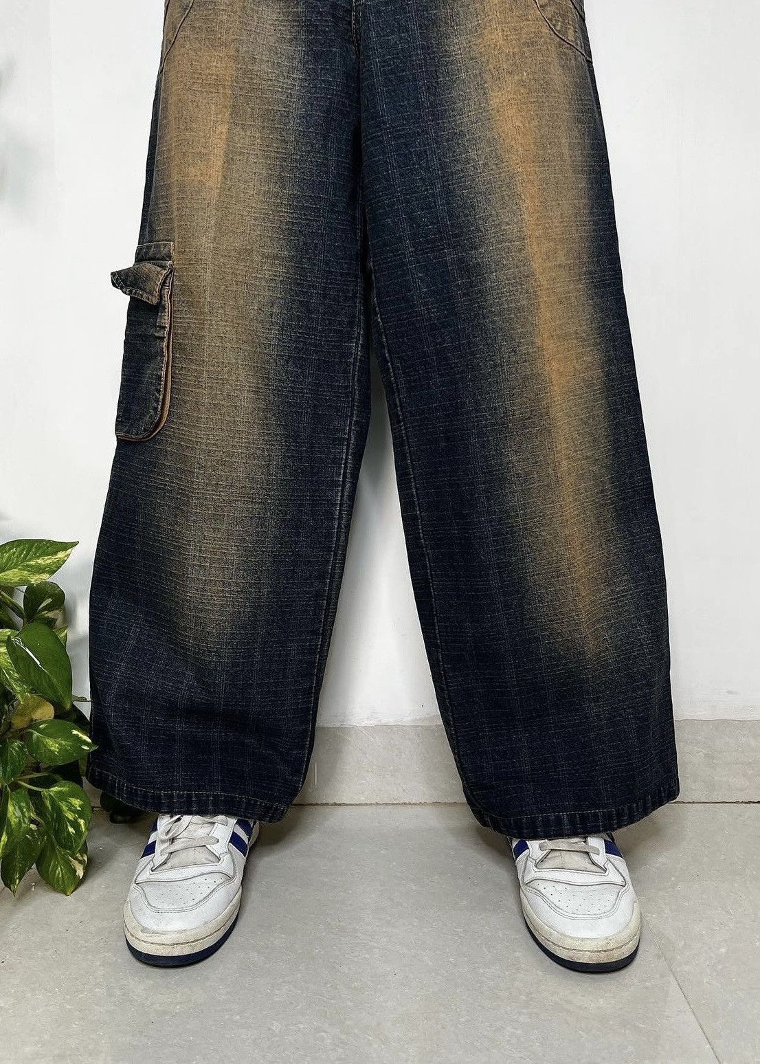 JNCO Y2K Japanese brand JNCO inspired wide-leg jeans. Size US 34 / EU 50 - 6 Thumbnail