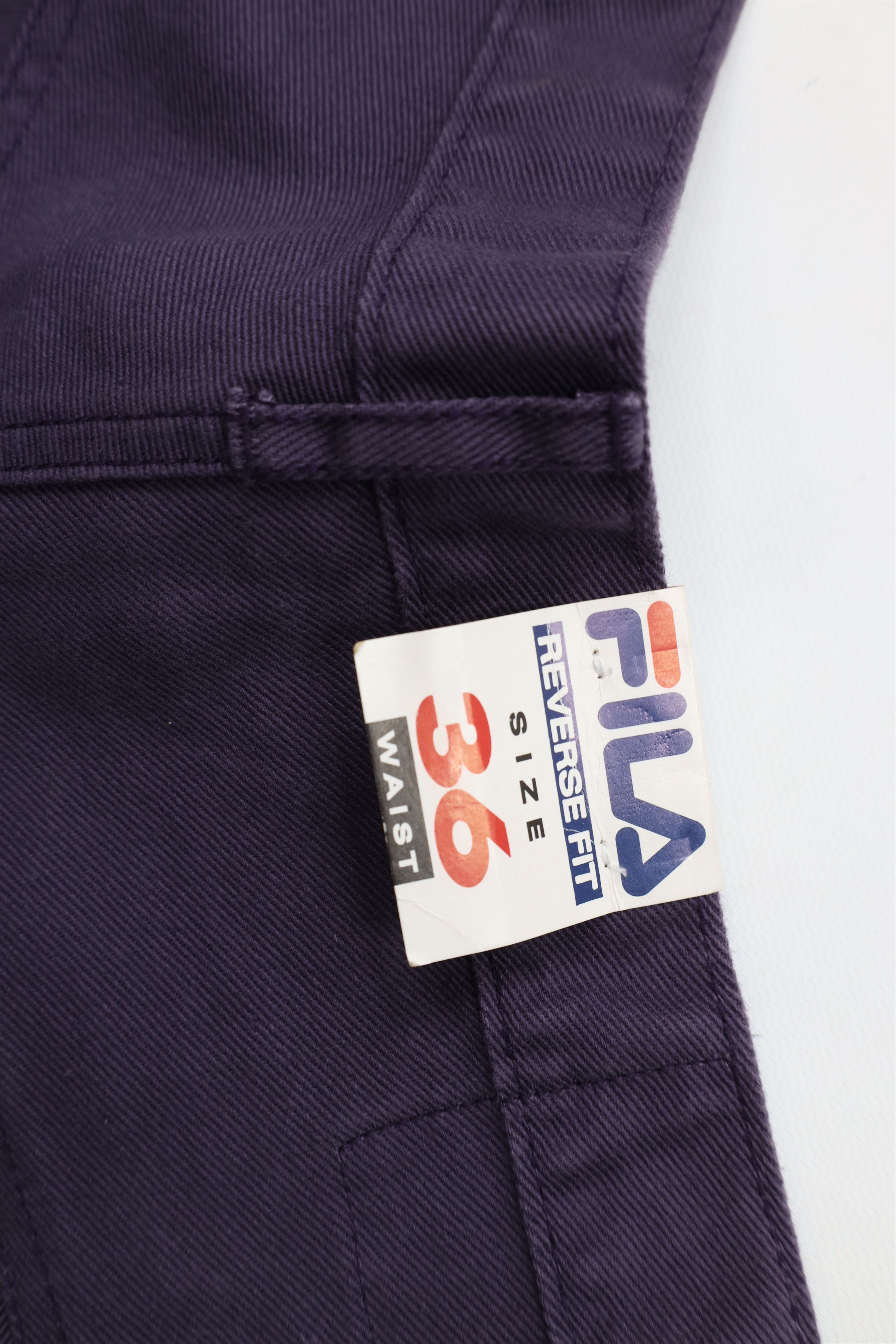 Fila Deadstock Vintage 90s Fila Baggy Skateboard Jeans Purple Size US 36 / EU 52 - 14 Thumbnail
