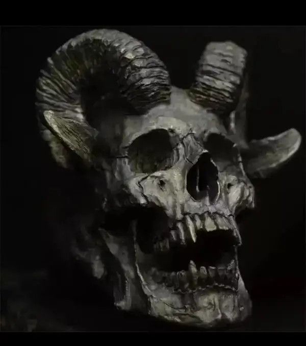 Other Retro Punk Skull Goat Torn Ring Size ONE SIZE - 4 Thumbnail