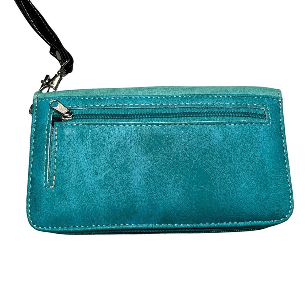 Other New Zelris Turquoise Embroidery Wallet Size ONE SIZE - 3 Thumbnail