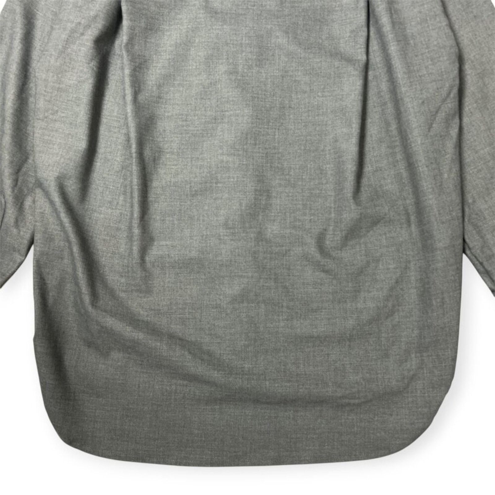 Enza Costa ENZA COSTA Oversized Button Down Shirt Size 1 Small Gray USA Size S / US 4 / IT 40 - 11 Thumbnail