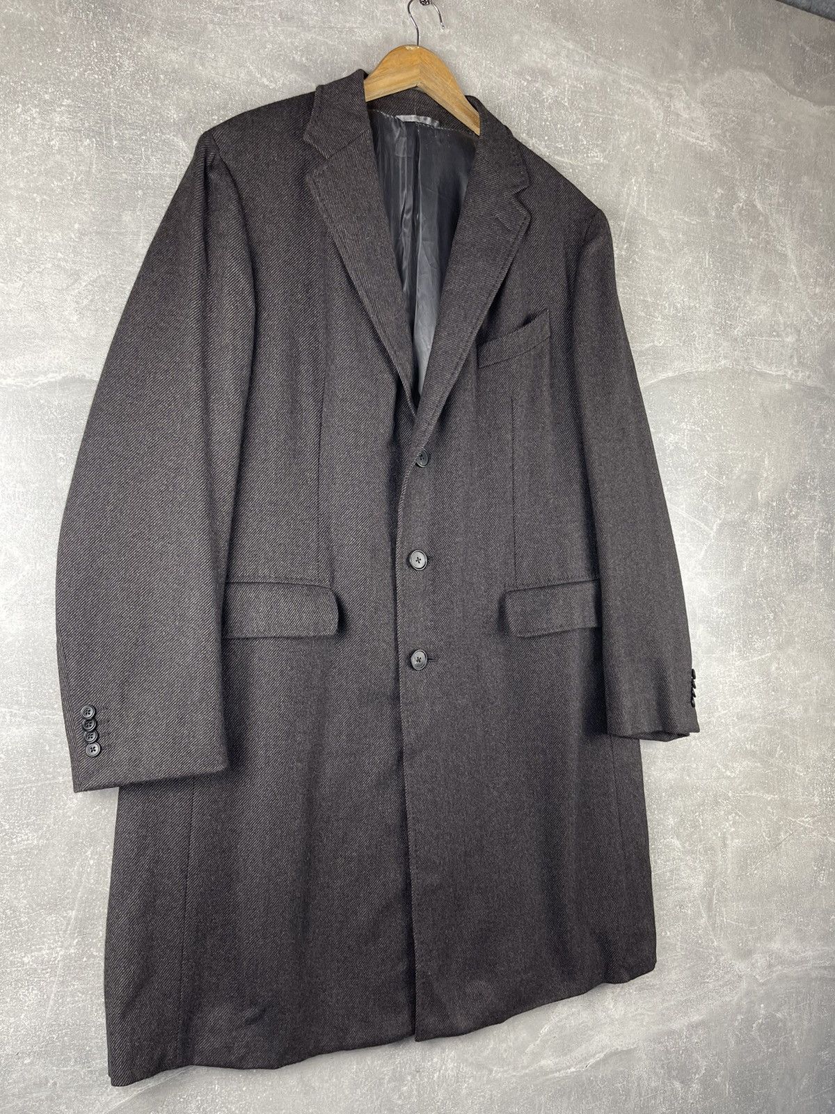 Ermenegildo Zegna Ermenegildo Zegna Old Money Wool Cashmere Coat Brown Size US XL / EU 56 / 4 - 2 Thumbnail