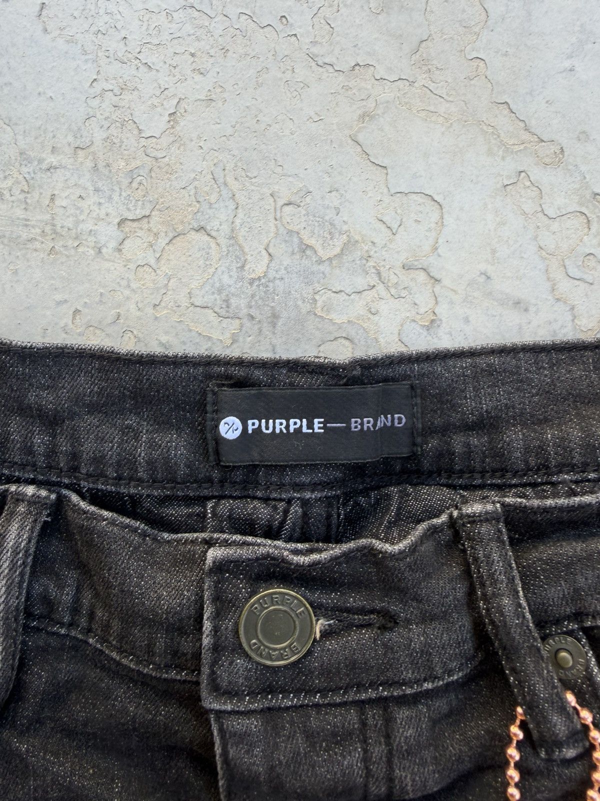 Purple Brand Purple Brand P001 Overspray Jeans Black Size 31 New Size US 31 - 4 Thumbnail