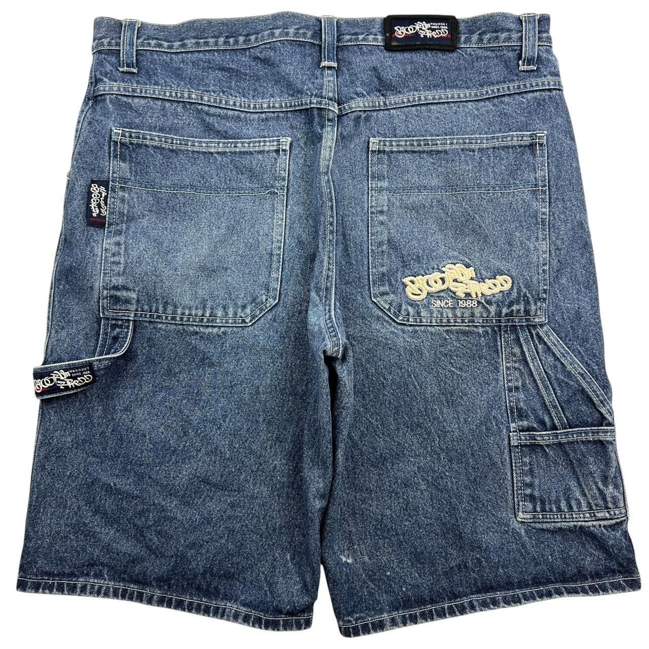 Other Vintage Brooklyn Krew Denim Baggy Shorts / Jorts - Waist 40 Size US 40 / EU 56 - 1 Thumbnail