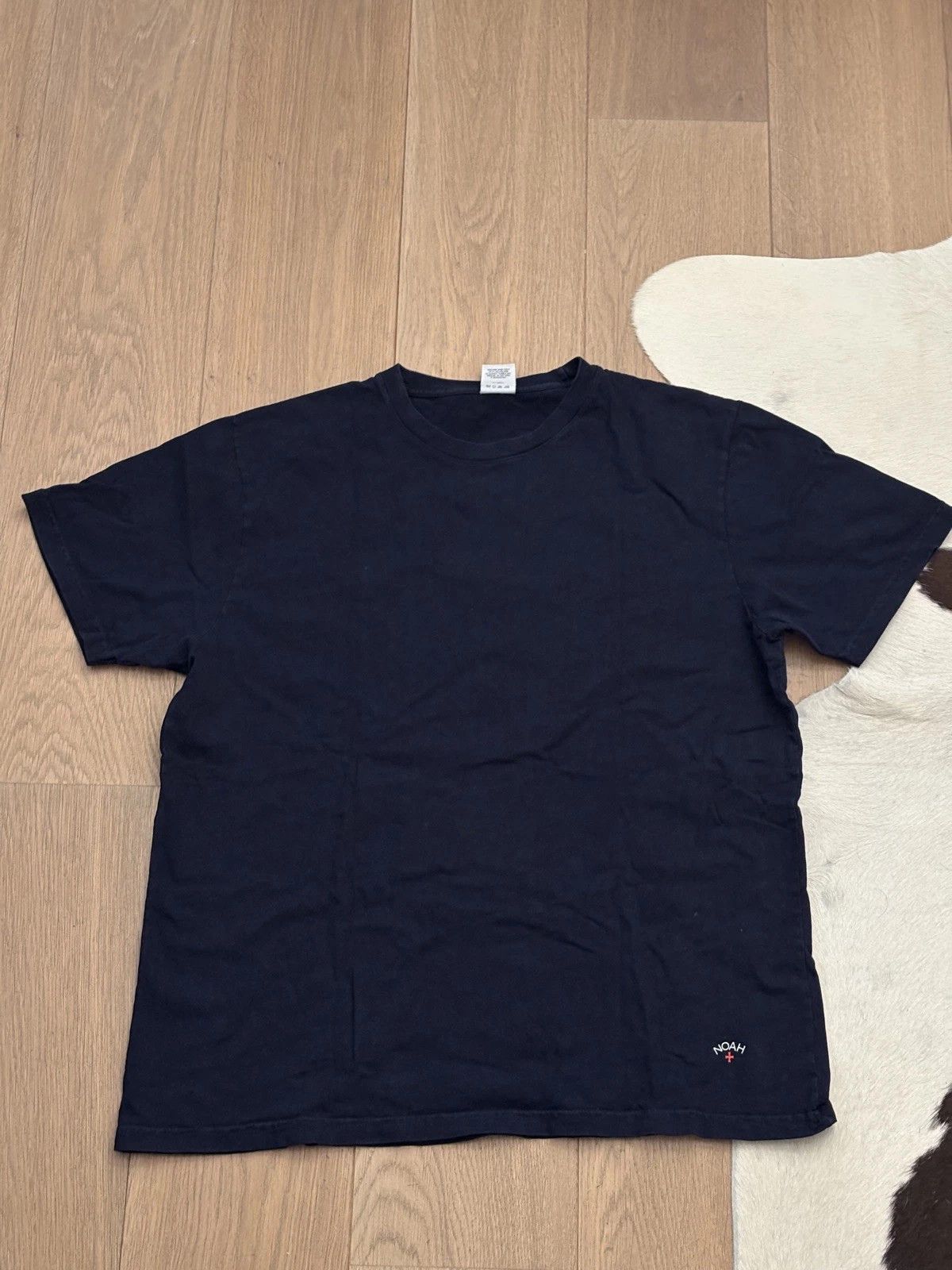 Noah Noah NYC 100% Recycled Cotton T Shirt Navy Size US L / EU 52-54 / 3 - 2 Thumbnail