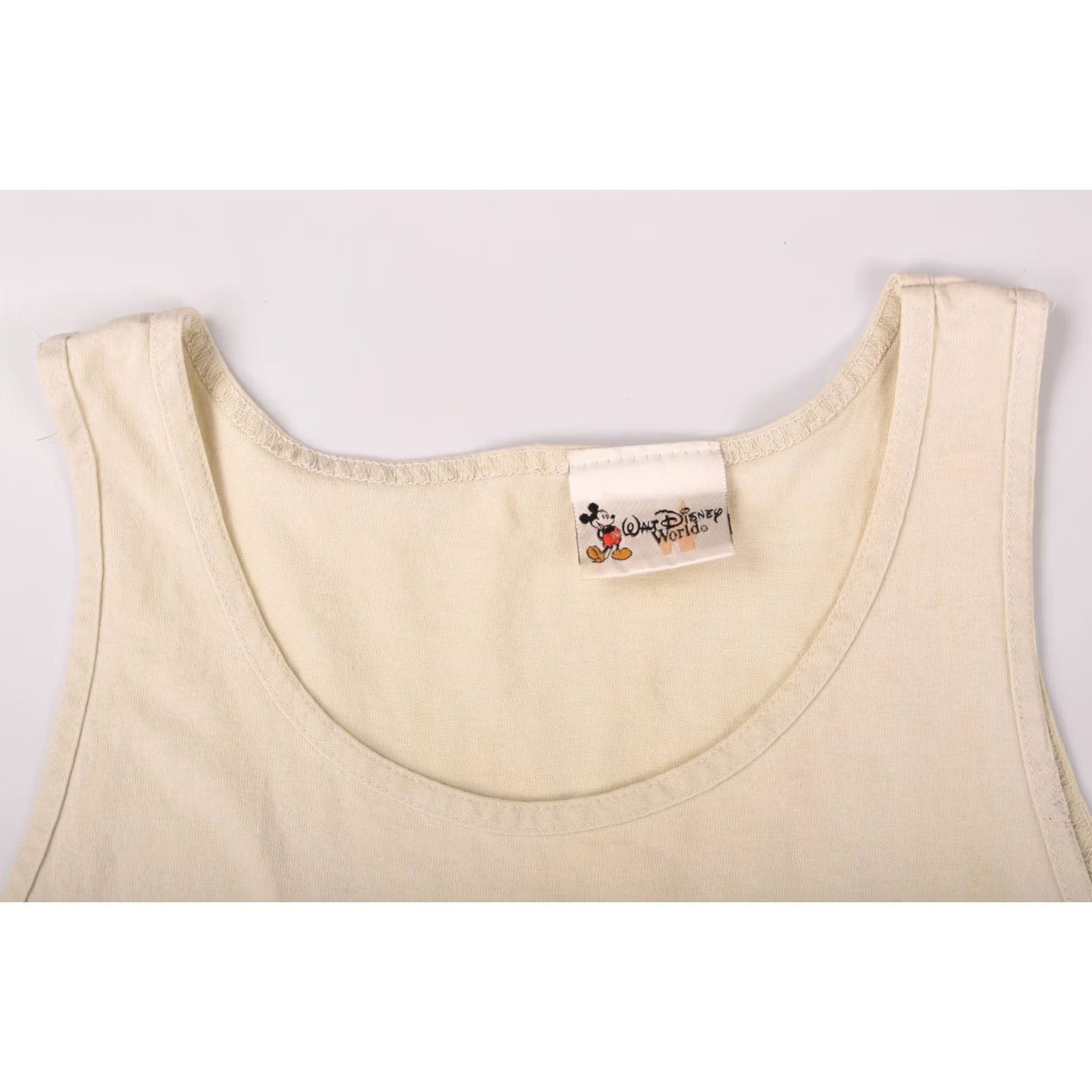 Disney Walt Disney World Animal Kingdom Vintage Tank T-Shirt Tee OS XL Beige 90s Cartoon Mens Shirt Tank Top Size US XL / EU 56 / 4 - 5 Thumbnail