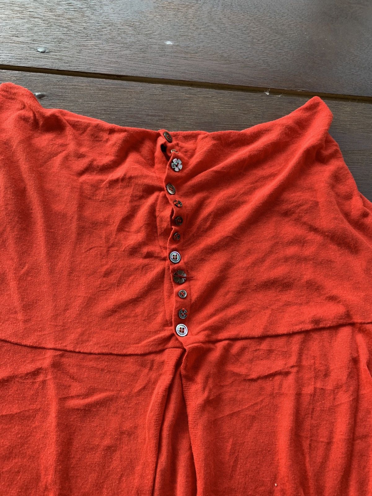 Sunao Kuwahara Sunao Kuwahara Issey Miyake Japan red cardigan Size M / US 6-8 / IT 42-44 - 2 Thumbnail