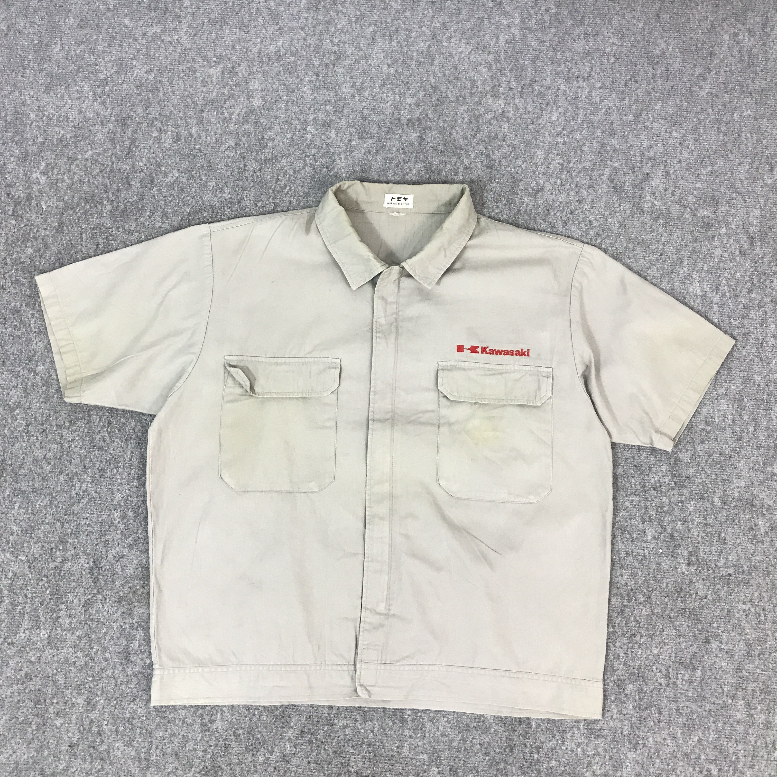 Japanese Brand KAWASAKI RACING SHORT SLEEVE ZIPPER JACKET Size US L / EU 52-54 / 3 - 1 Thumbnail