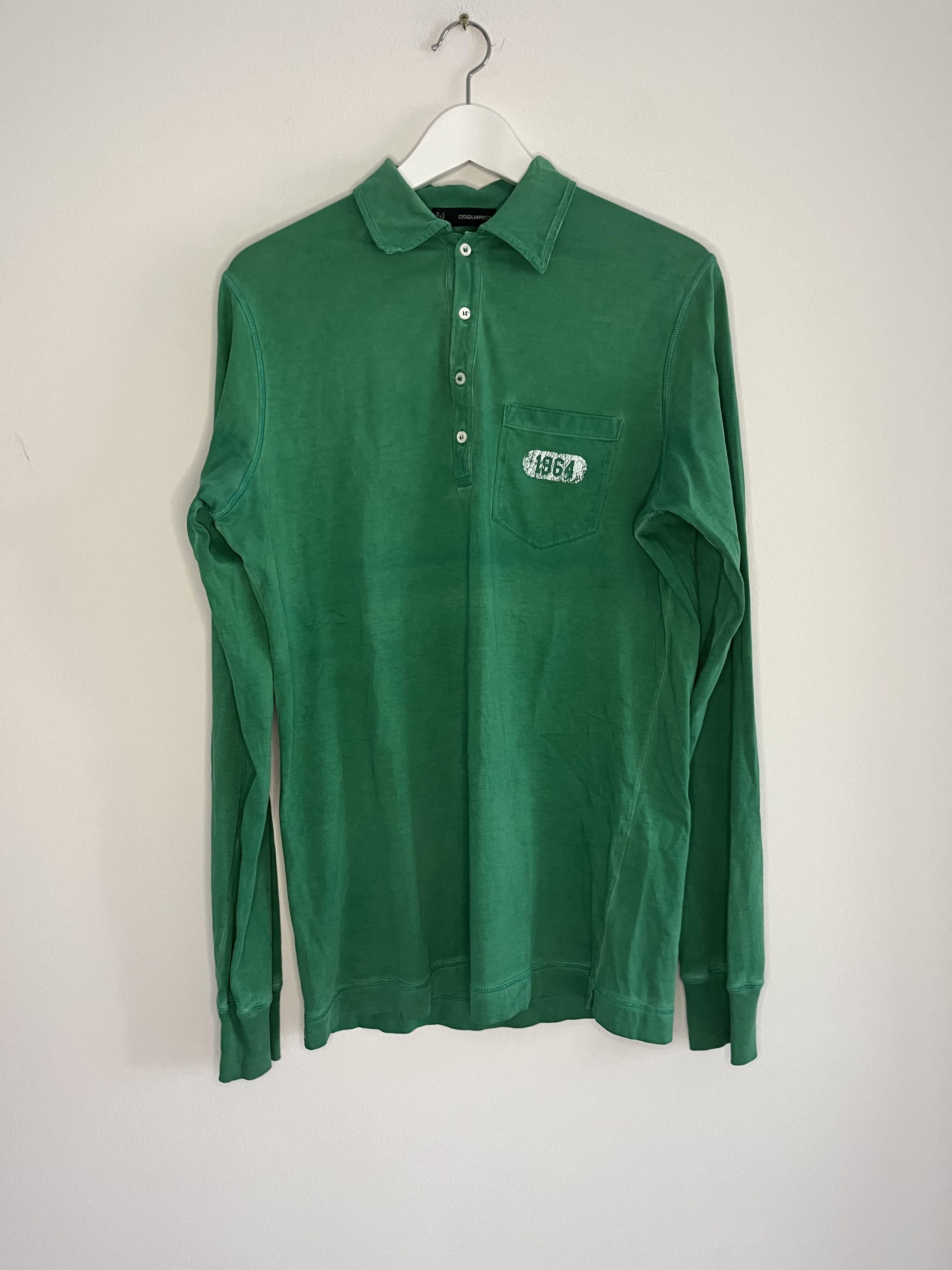 Dsquared2 Vintage Dsquared2 - Hockey Long Sleeve Polo Size US M / EU 48-50 / 2 - 1 Thumbnail
