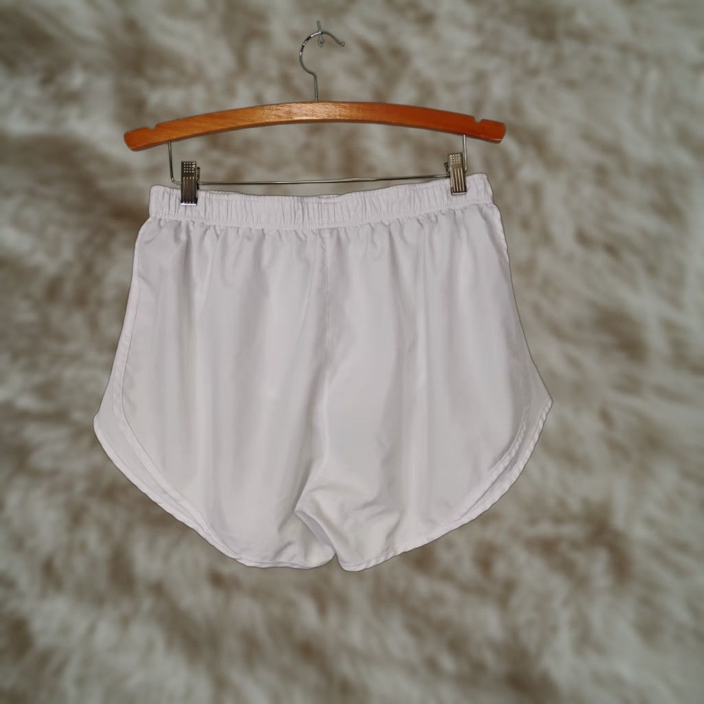 Nike Nike Dri-Fit Running Shorts Womens XL White Lined Athletic No Pockets Size 40" / US 18 - 1 Thumbnail