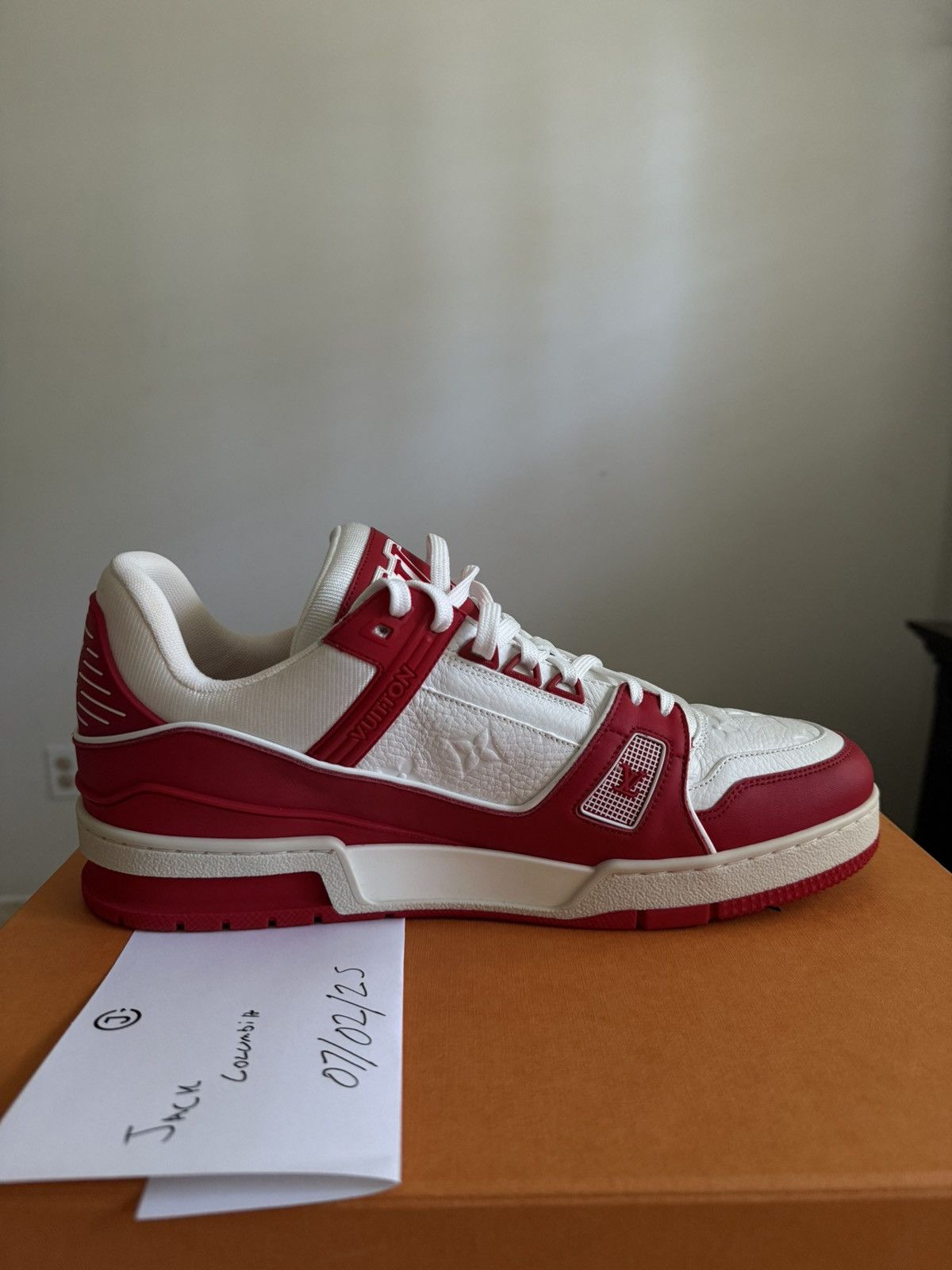 Louis Vuitton Louis Vuitton Trainer (Red) Size US 9.5 / EU 42-43 - 10 Thumbnail