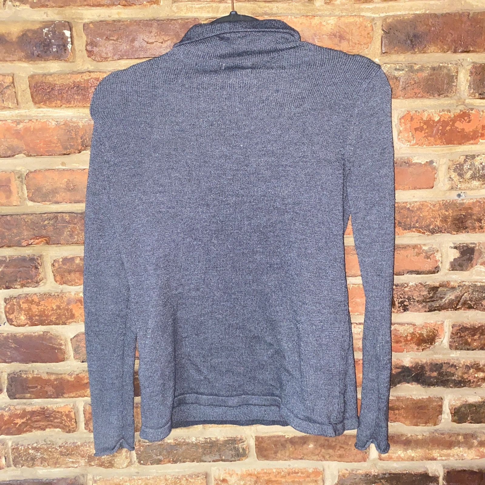 Old Navy Old Navy Gray Knit Turtleneck Pullover Long Sleeve Top Small Size S / US 4 / IT 40 - 6 Thumbnail