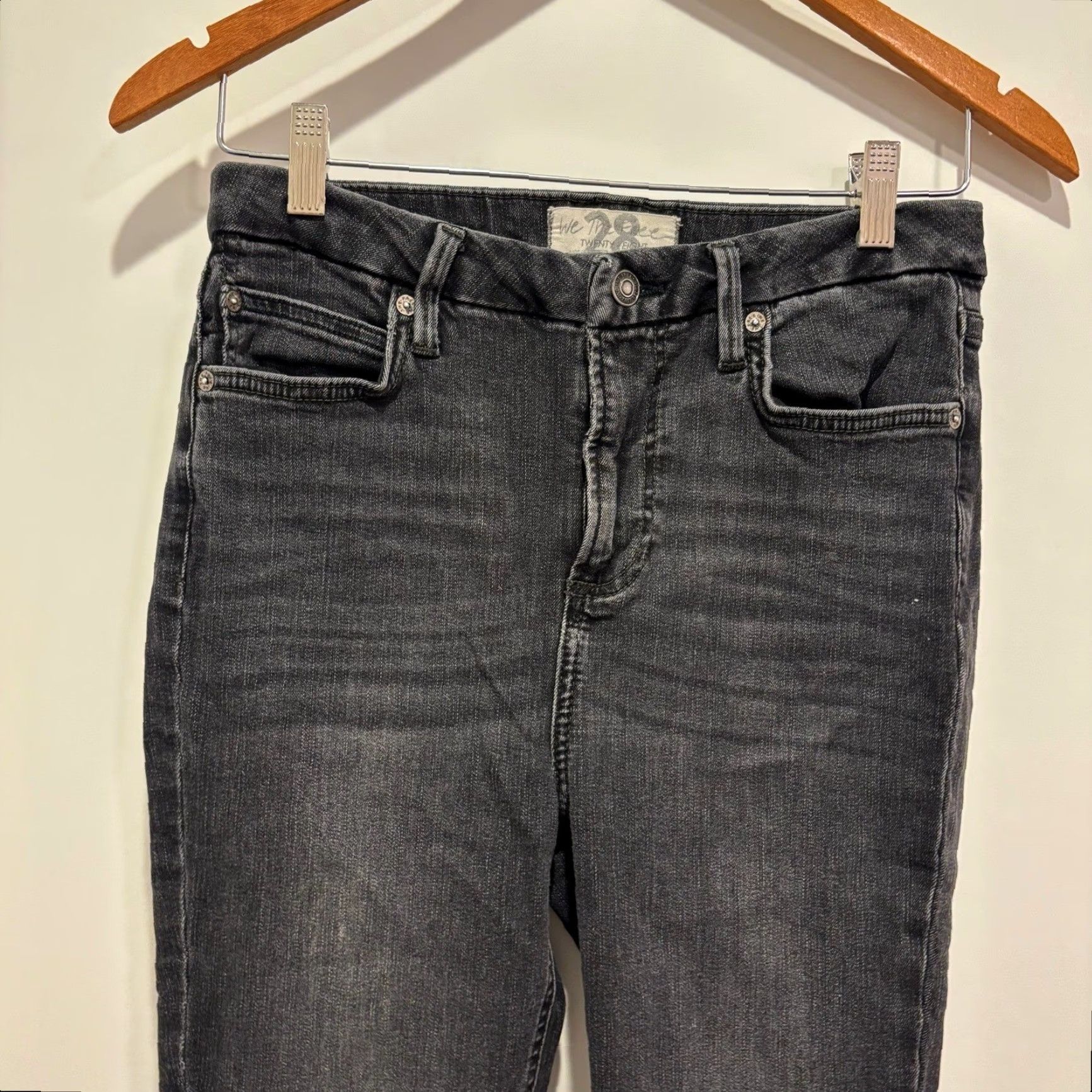 Free People Free People We The Free High Waisted Skinny Denim Jeans Black Women Size 28 Size 28" / US 6 / IT 42 - 3 Thumbnail