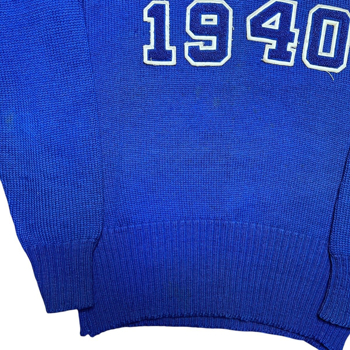 Vintage Vintage 1940 O’Shea Knitting Mills Chicago Blue Knit Sweater Size US L / EU 52-54 / 3 - 17 Thumbnail