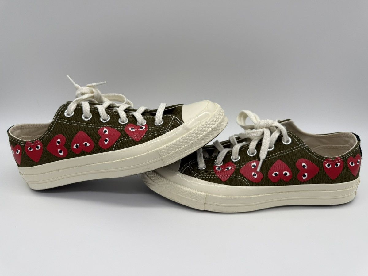 Comme des Garcons Converse Chuck 70 x Comme Des Garcons Green Heart Size 7 Size US 7 / EU 40 - 1 Thumbnail