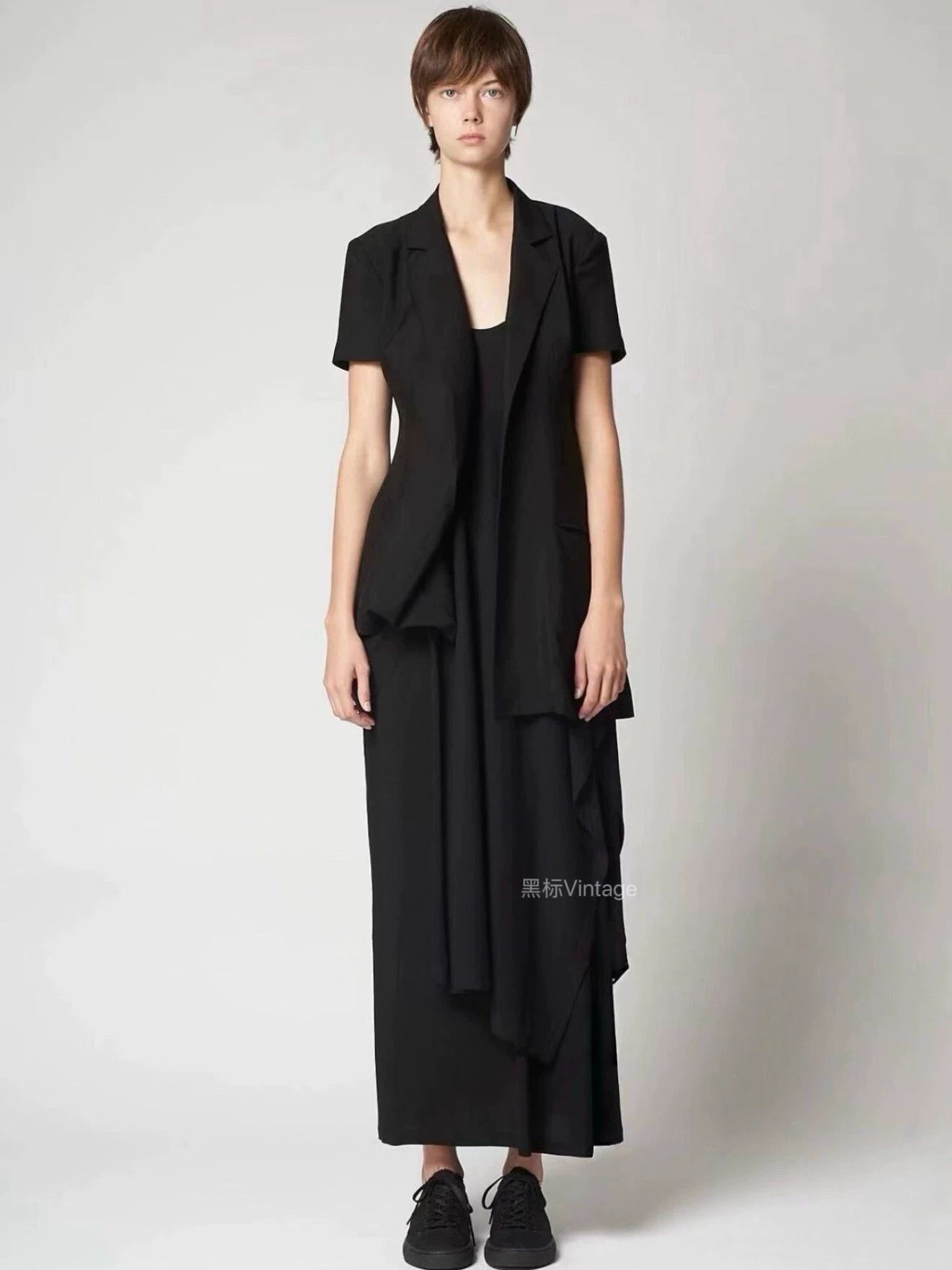 Yohji Yamamoto Yohji Yamamoto 22ss Vintage Asym Draped Dress Women Size XS / US 0-2 / IT 36-38 - 1 Thumbnail