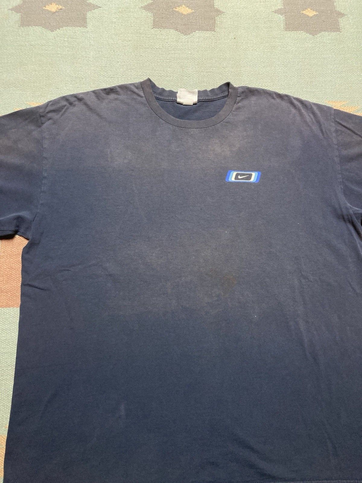 Vintage graphic t shirt Nike swoosh check logo just do it faded XL Size US XL / EU 56 / 4 - 2 Thumbnail