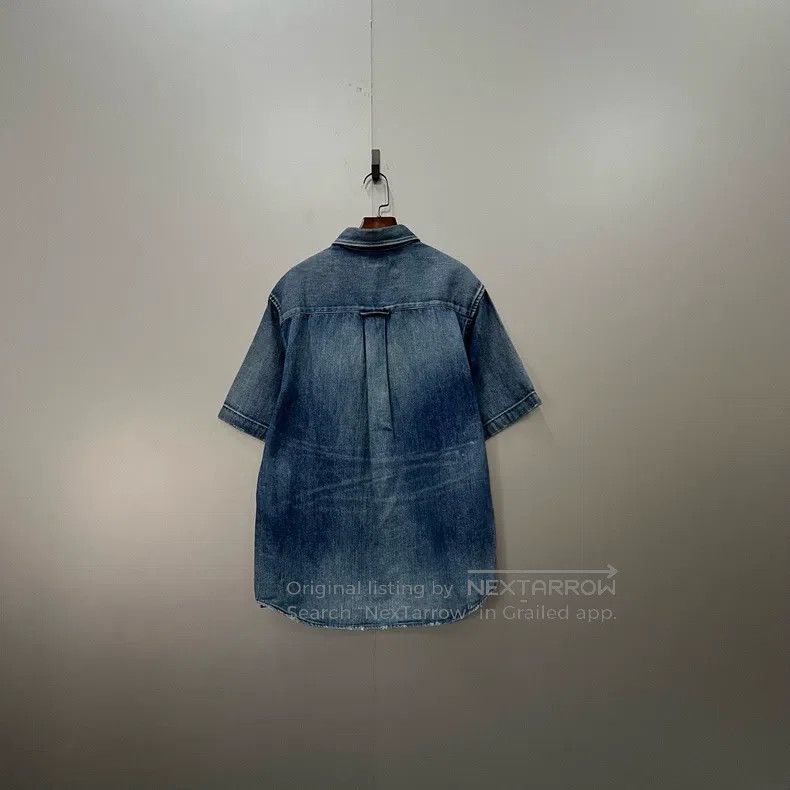 Balenciaga Balenciaga Blue Tie-Dye Denim Shirt Size US S / EU 44-46 / 1 - 2 Thumbnail