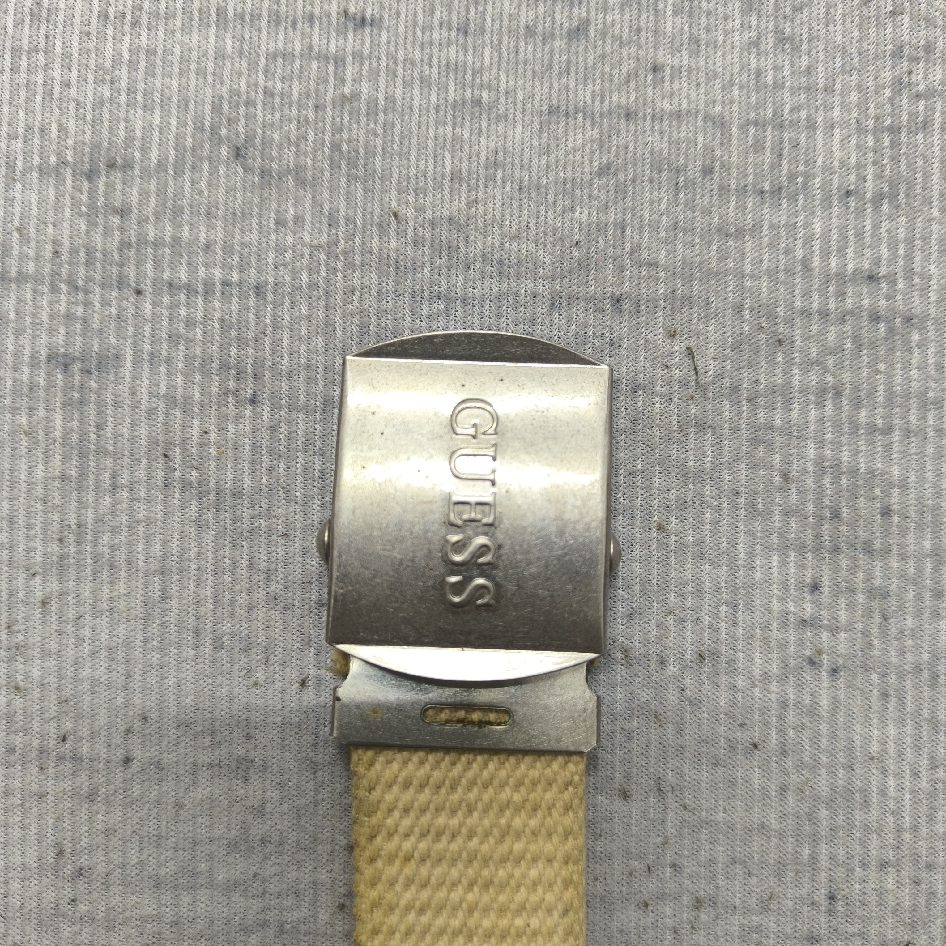 Guess 🕸️ Vintage guess spellout buckle webbing belt Size ONE SIZE - 2 Thumbnail