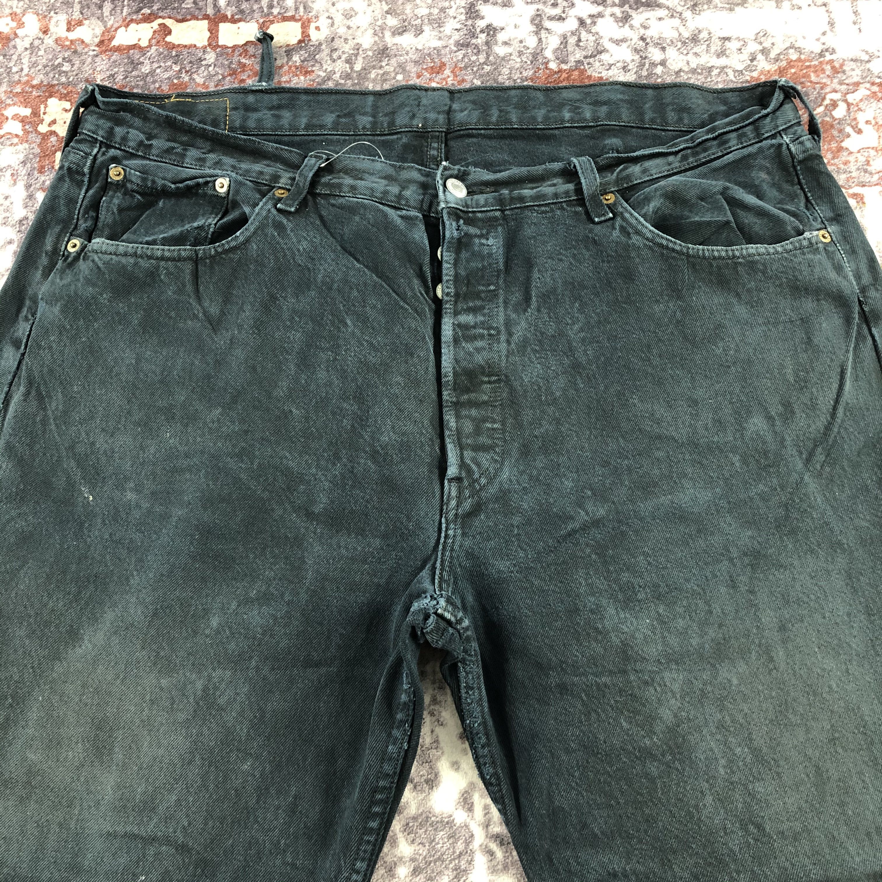 Levi's × Vintage Faded Black Levis 501 Jeans-JM2920 Size US 41 - 3 Thumbnail